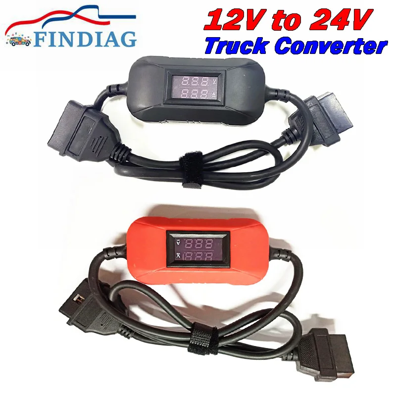 12V To 24V Converter Car /Truck Adapter For Launch X431 Truck Converter For Heavy Duty Truck Multifunctional OBD Scanner Adapter