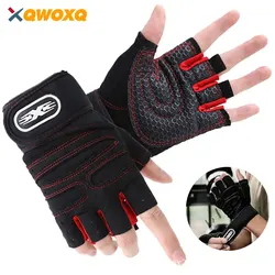 1 par de guantes de entrenamiento, guantes antideslizantes para levantamiento de pesas, agarre Superior y protección de palma para levantamiento de pesas, fitness, gimnasio, ciclismo