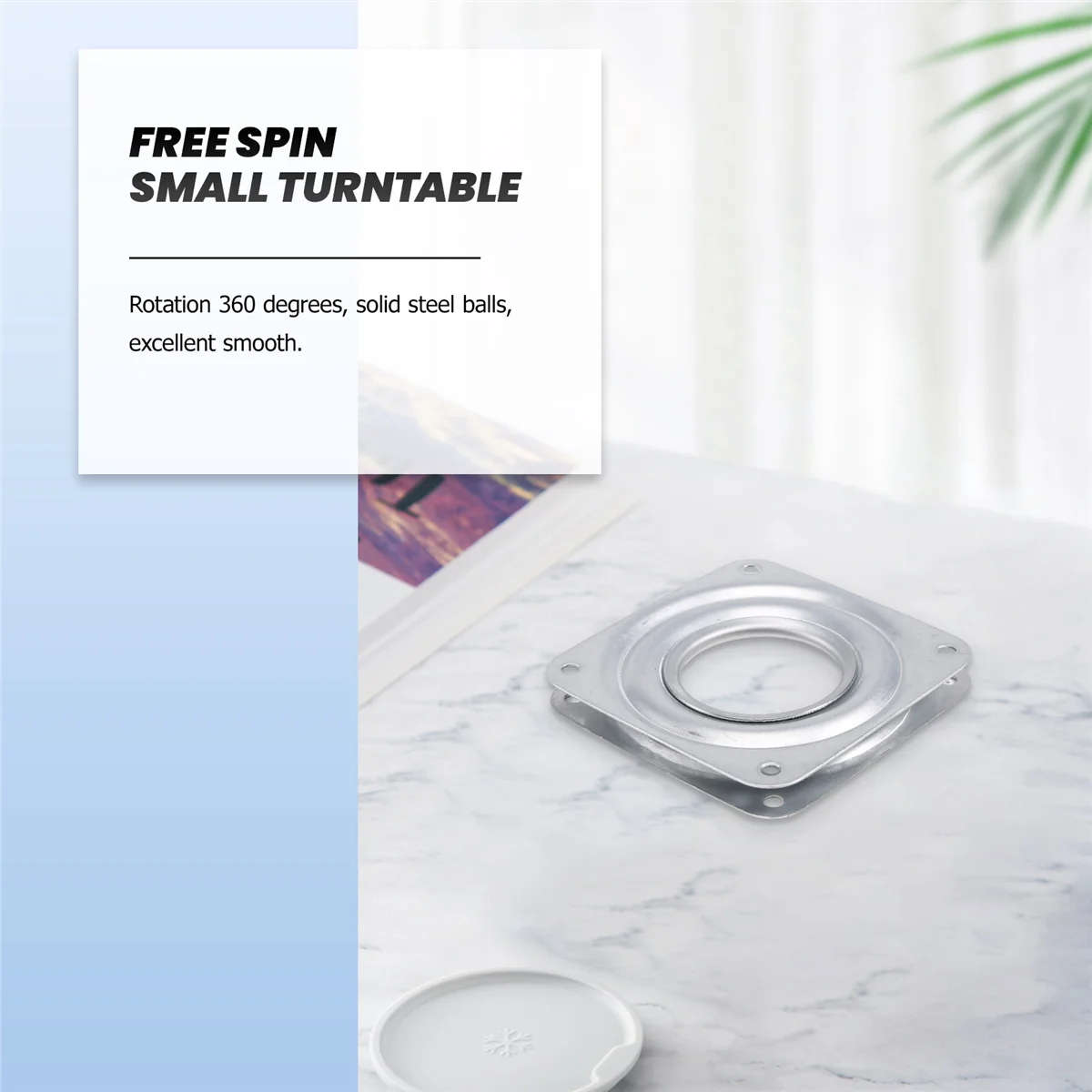 Lazy Susan Ball Bearing Metal Swivel Plate - 72 x 72 x 9 mmJAS