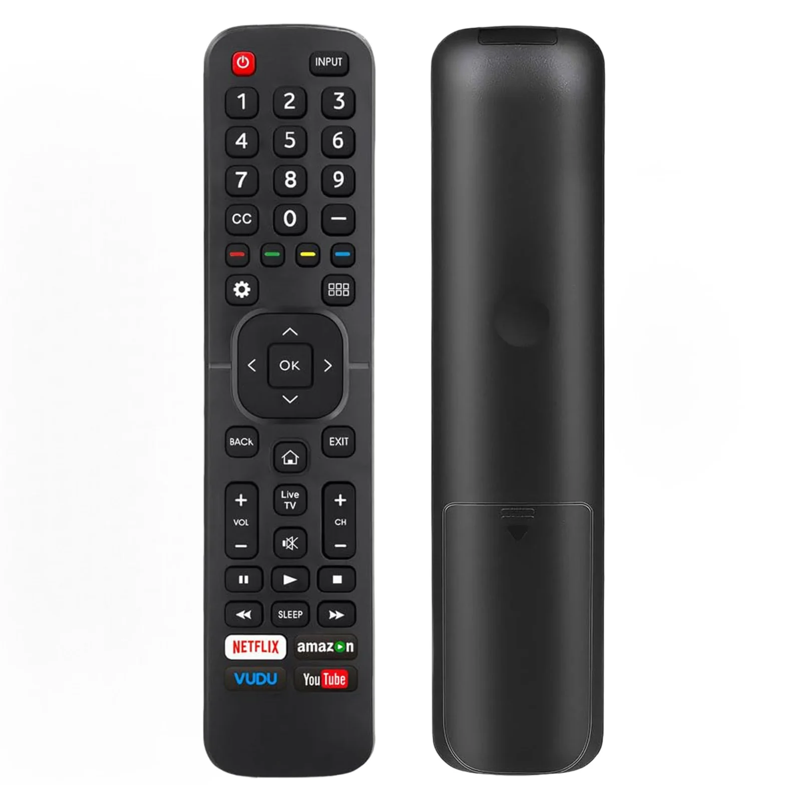 Control Remoto Universal para Todos los Televisores Hisense, Compatible con Todos los Televisores Inteligentes Hisense 4K LED HD UHD - No Compatible con Fire TV ni Roku TV