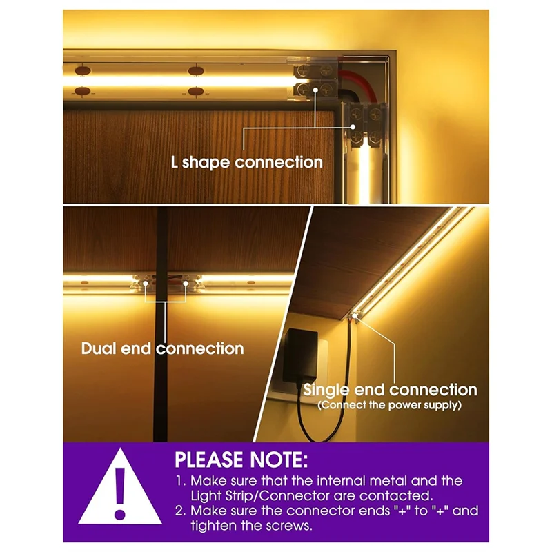 AT19-LED قطاع أضواء موصلات 12 حزمة 2 دبوس 8 مللي متر لحام شفاف LED موصل أضواء الشريط LED موصلات #3