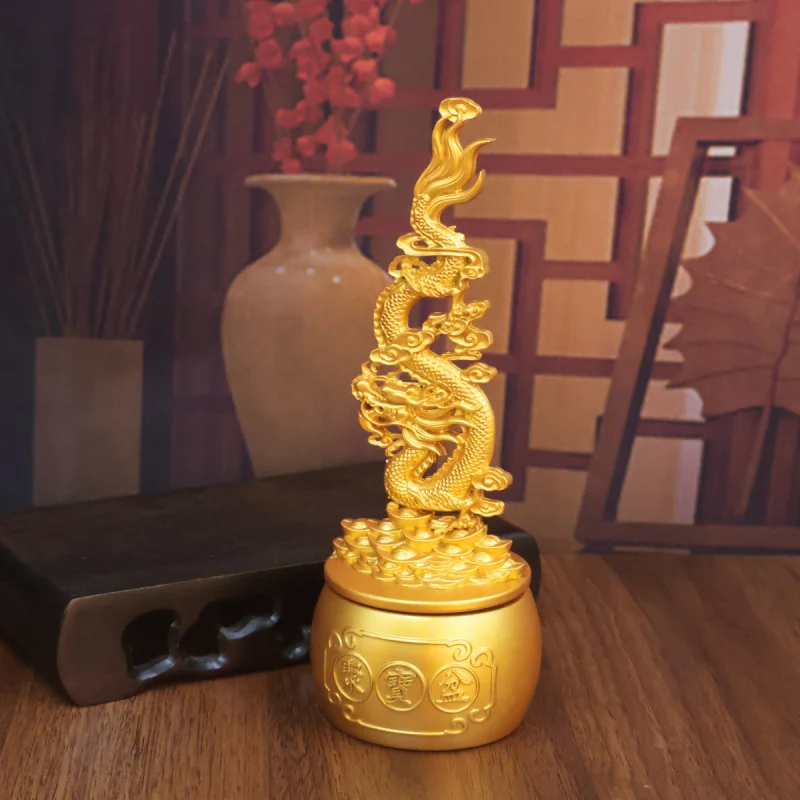 

Xianglong Treasure Bowl Rotating Craft Ornament New Chinese Style Living Room Home Office Entrance Store Decoration Gift