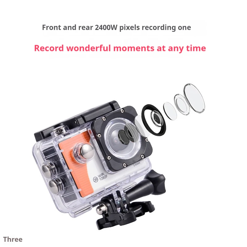 

Outdoor Waterproof Action Camera Multifunctional Mini DV Cycling Photo Digital Camera Portable Recorder