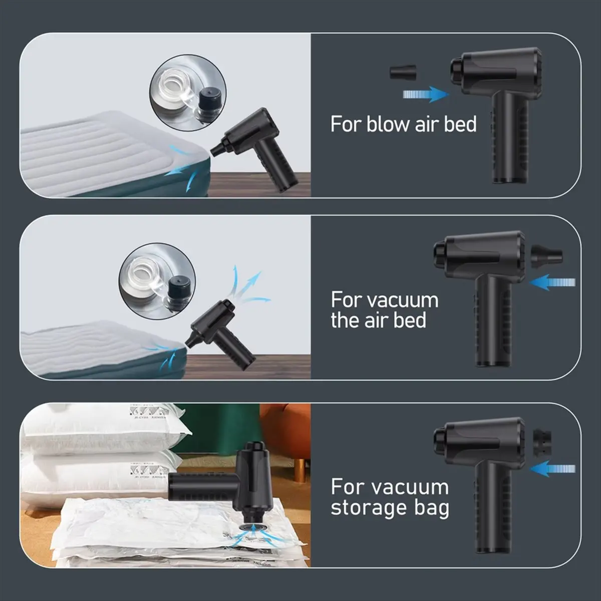 

[AA49] Compressed Air Duster 100000RPM Electric Air Duster Rechargeable Cordless Air Blower for Keyboard Devices Cleaning