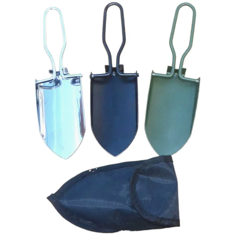 

Foldable Mini Stainless Steel Garden Shovel Portable Hand Trowel For Camping Beach Digging