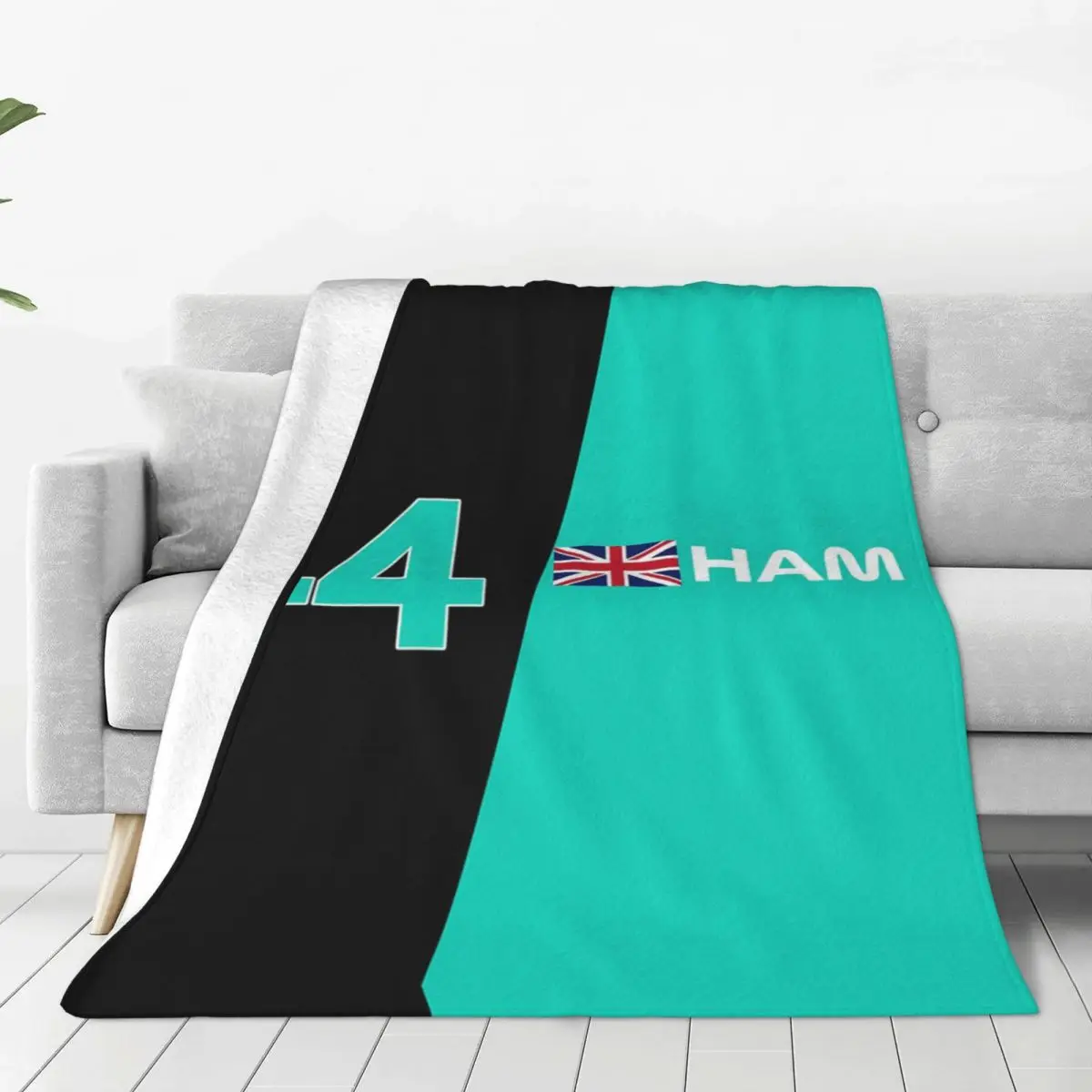 F1 Lewis Hamilton Mercedes AMG Blankets Flannel Throw Blankets Sofa Throw Blanket For Home Bedroom Office Throws Bedspread Quilt