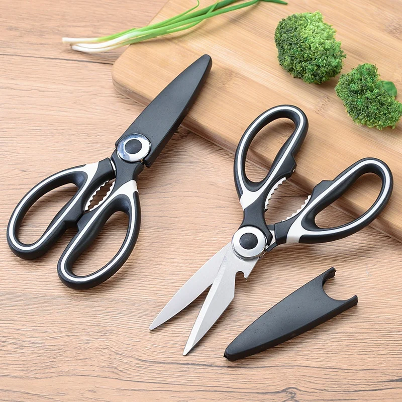 

Multi Functional Kitchen Home Vegetables Grilled Meat Bones and Fish Killing Stainless Steel Chicken Bone Scissors