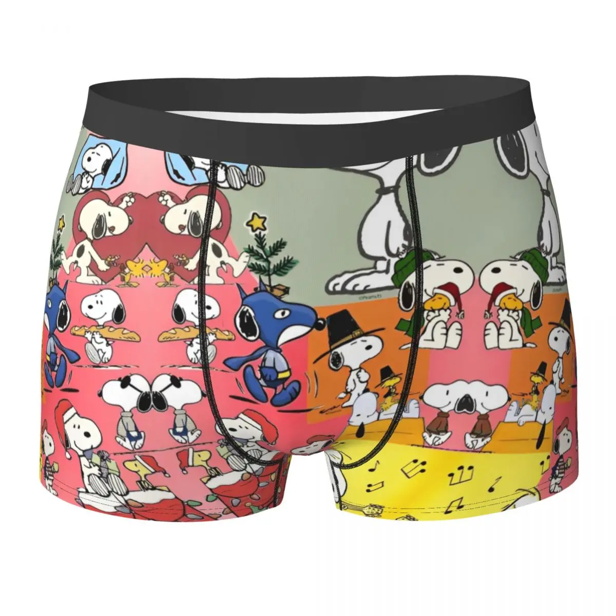 

Snoppy Kawaii Underwear Males Underpants Printed Breathable Trunk Hot Sale Boxer Brief Large Size