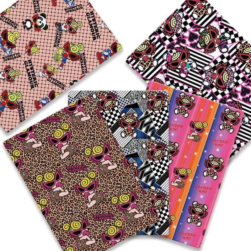 

Cartoon hot DIY hand sewn patchwork quilted baby dress home piece 140cm printed cute sewn children's fabric