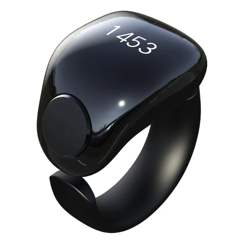 Rings Tasbeeh Counter APP Support Waterproof 4 Digit Finger Counter 87HC