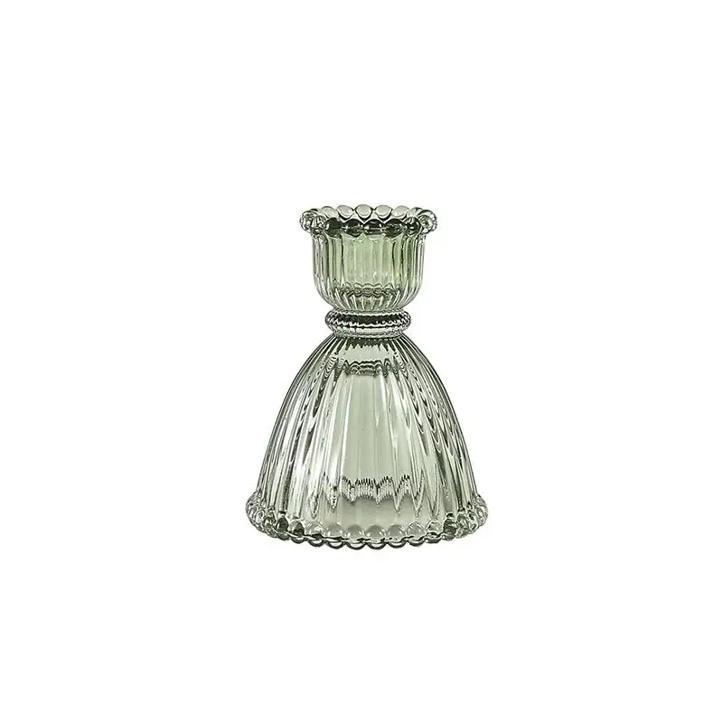 

Simple Color Striped Glass Candle Holder Creative Candle Holder Candle Cup Home Candle Holder Ornaments