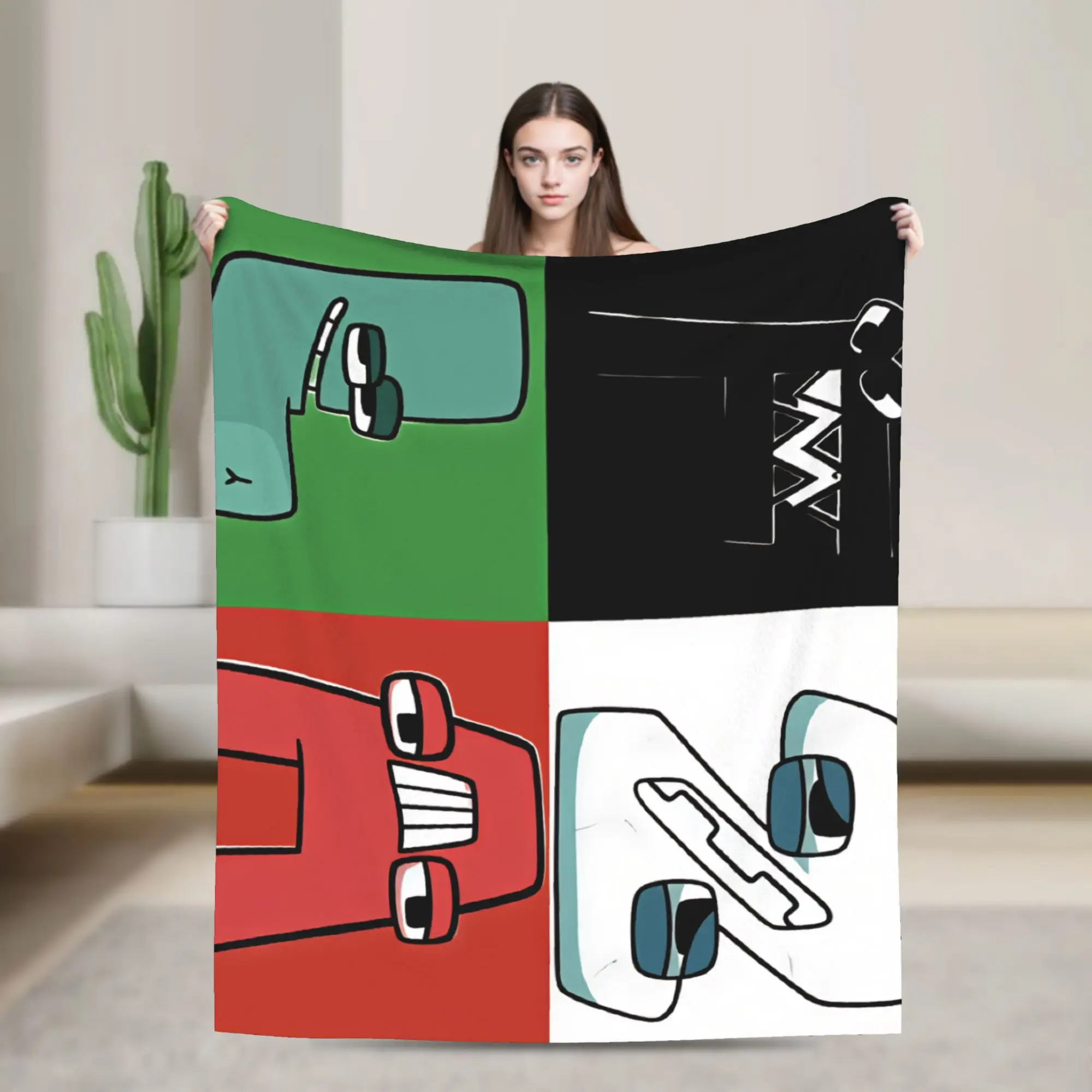 Alphabet Lores  Soft Blanket  Students Plush Bedding Throws Fashion Home Decor Flannel Bedspread Sofa Bed Cover
