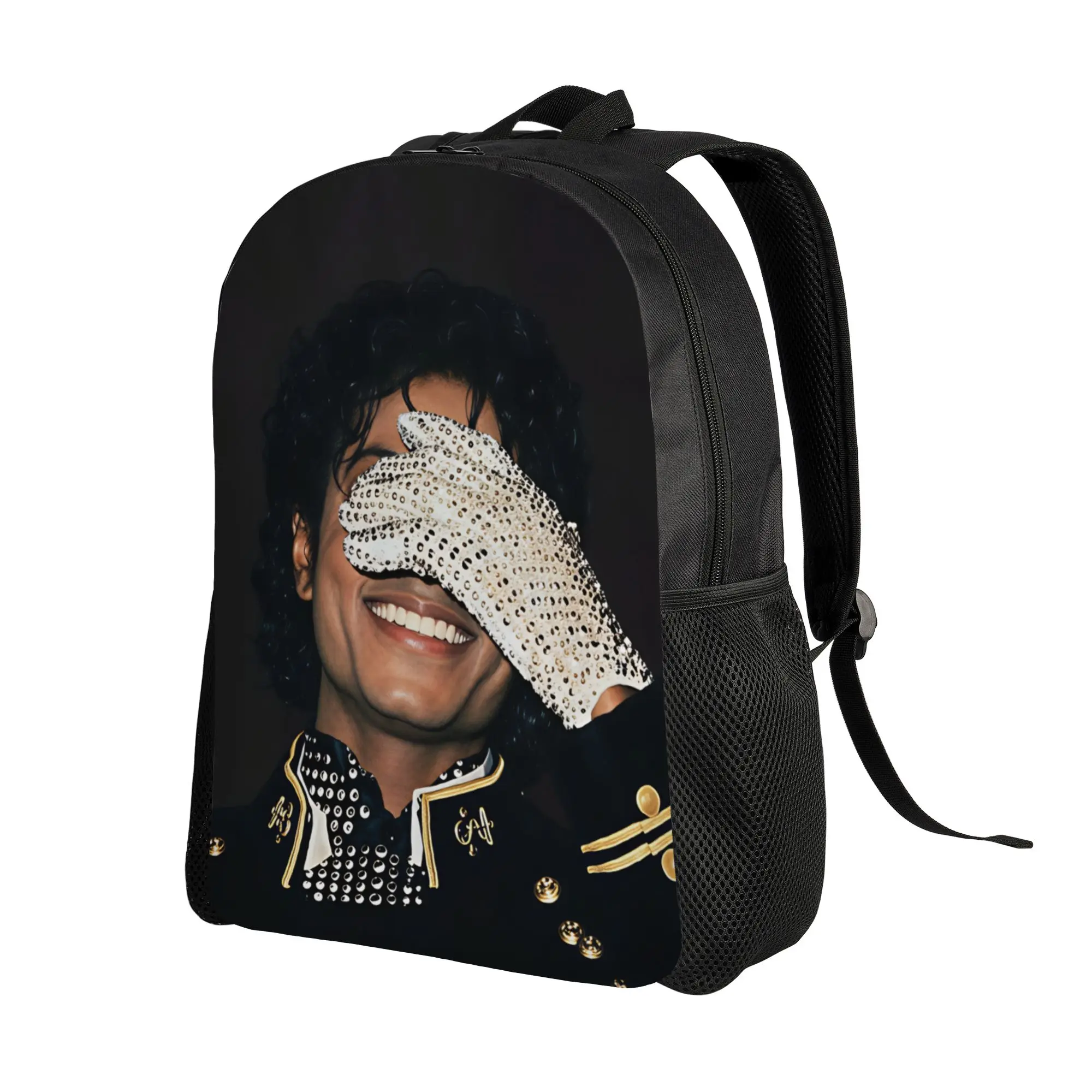 M-Michael Jacksons Backpack Youth  Lightweight Backpacks Polyester Modern High School Bags Hiking High Quality Rucksack