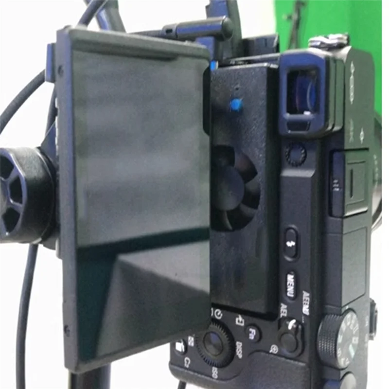 BNVN-สําหรับ A1 A6300 A6400 RX100 NEX กล้อง DSLR Cooling System ความร้อนเงียบพัดลมระบายความร้อน Build-In แบตเตอรี่ Live Broadcast