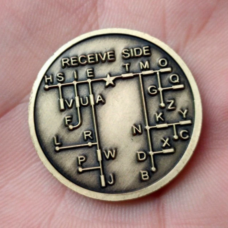 CW Morse Code Commemorative Coins CW Training Coin Morse Code Training Coin For Novice Radio Enthusiasts