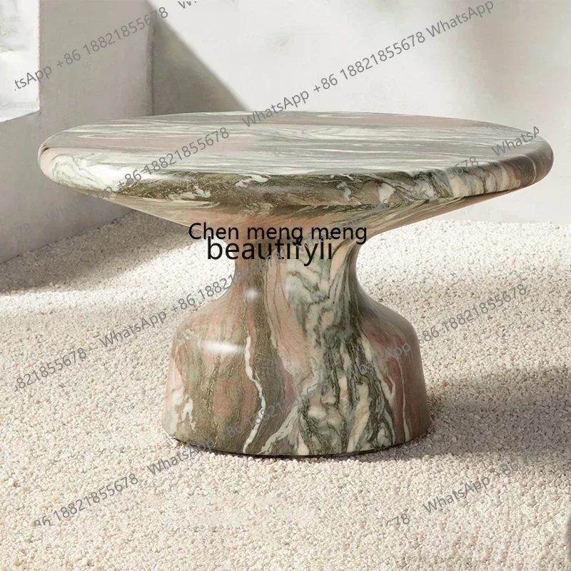 D96  Light luxury marble coffee table combination living room simple tea table simple and modern, creative ins tea table