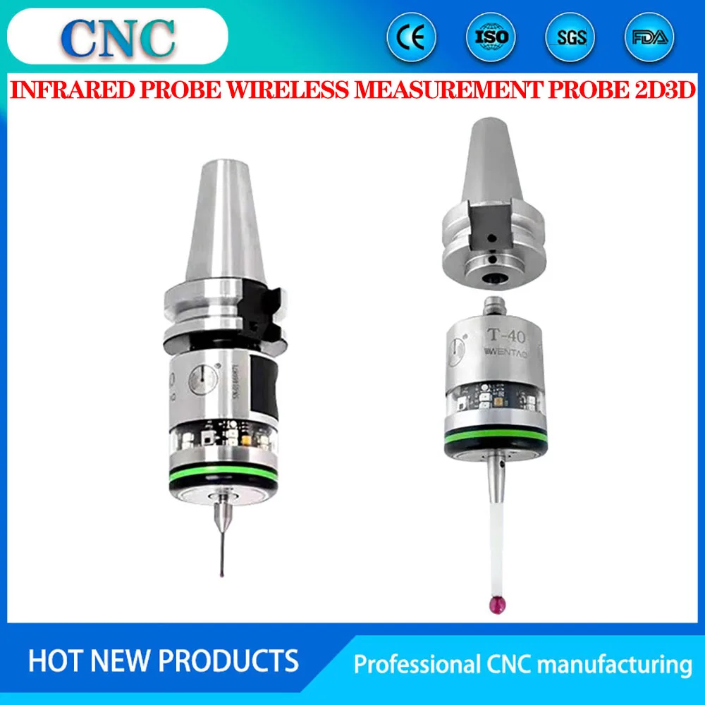 

CNC machining center optical machine tool infrared probe wireless measurement probe 2D3D mold inspection sensor T-40