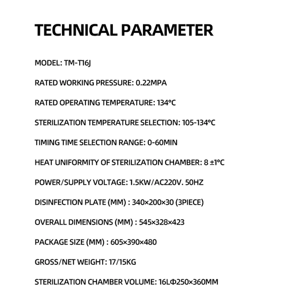 Desktop fast steam sterilizer laboratory automatic high temperature and high pressure sterilization pot