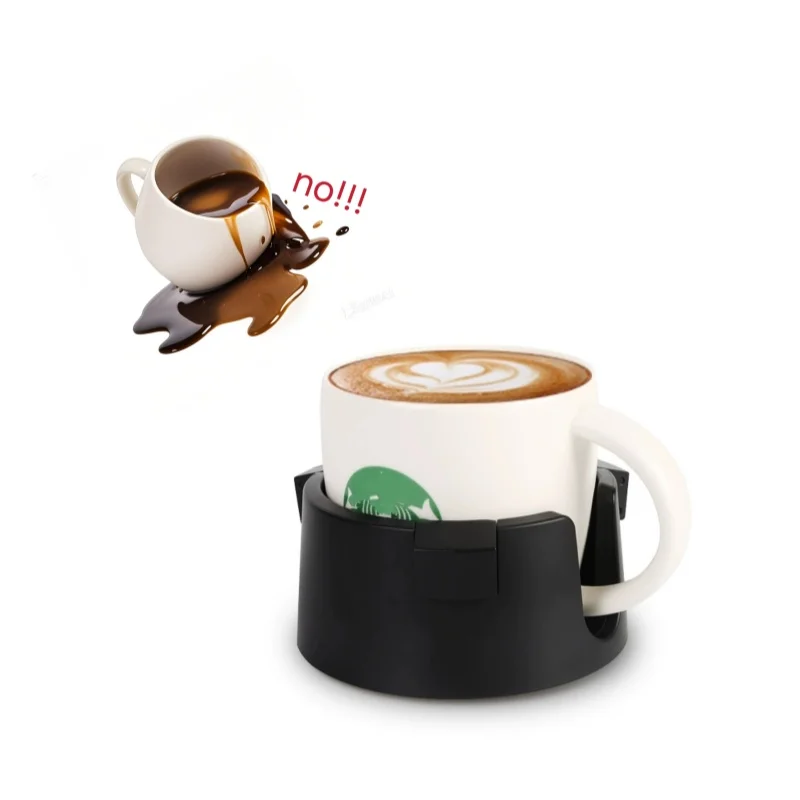 

Universal Anti-Spill Desk Cup Holder – Multi-Functional Mug Stand with Waterproof Heat Insulation Tray