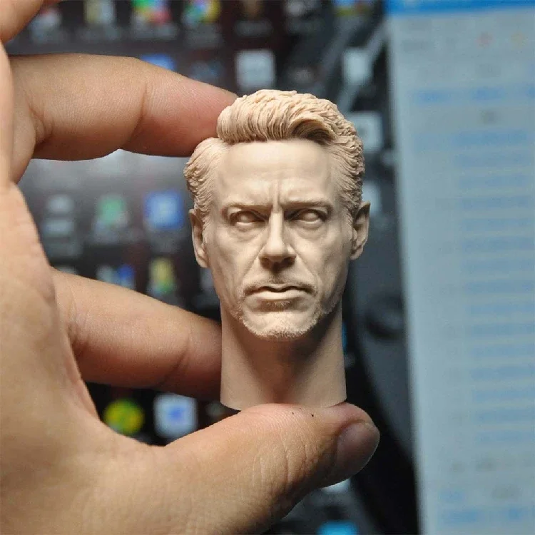 1/6 Die cast Resin Figure model Assembly Kit Tony Stark Head Carving (55mm) unpainted free shipping