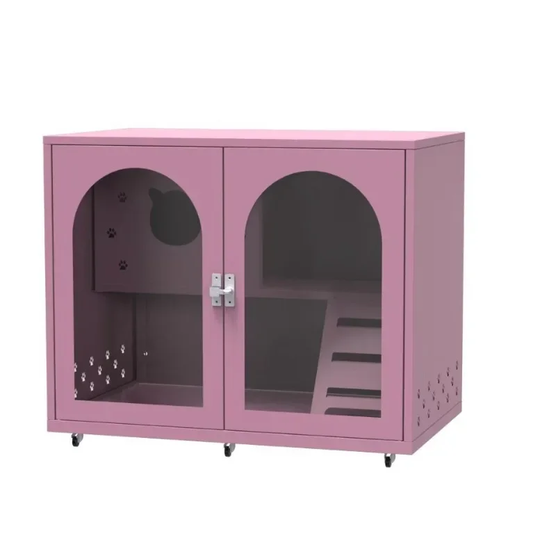 Villa cat cage, household indoor cat house, cattery cat cabinet