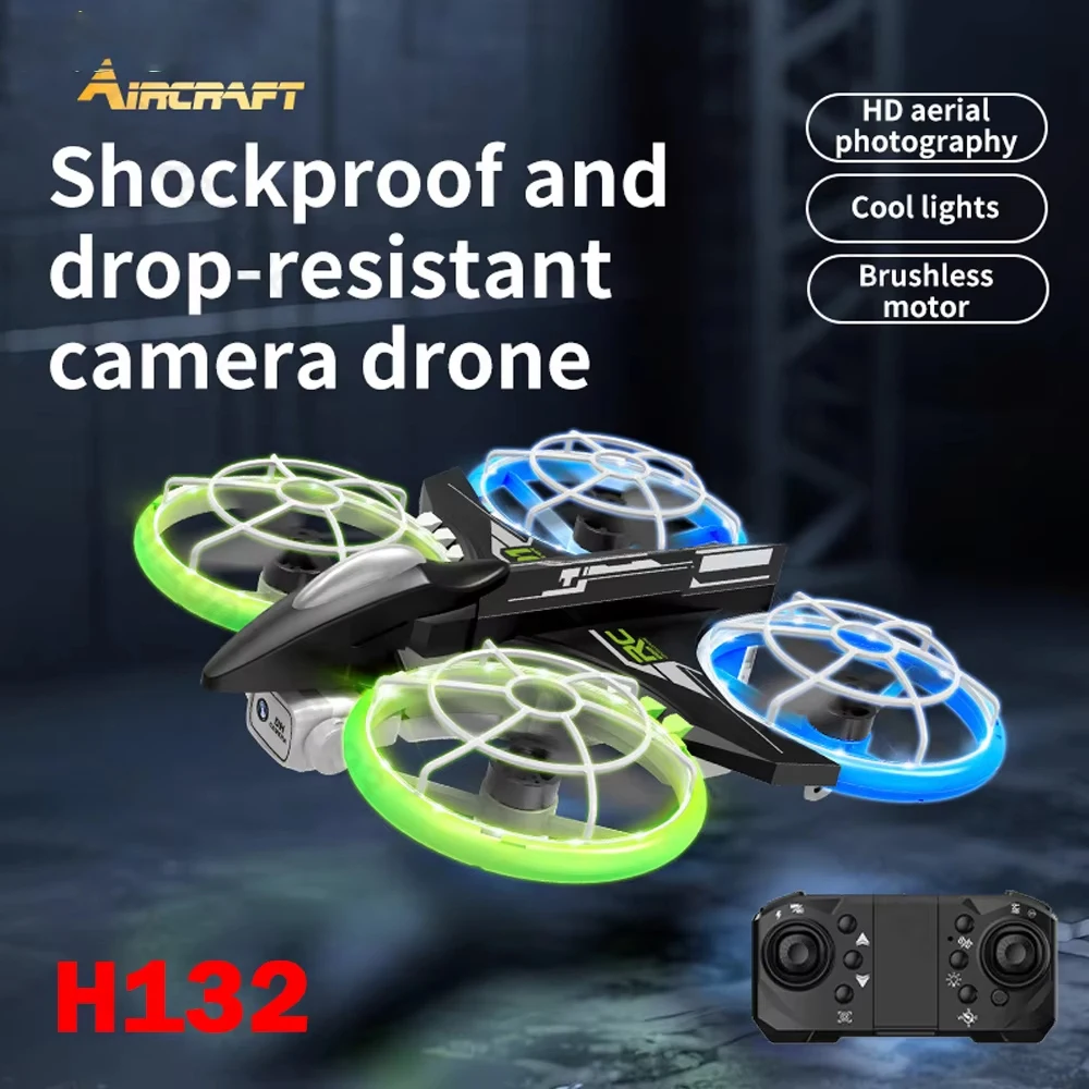 

H132 Мини Дрон 2,4G ESC Камера Дистанционное Управление Вертолет Оптическое Позиционирование Потока RC Квадрокоптер Самолет Игрушки для Детей Рождество