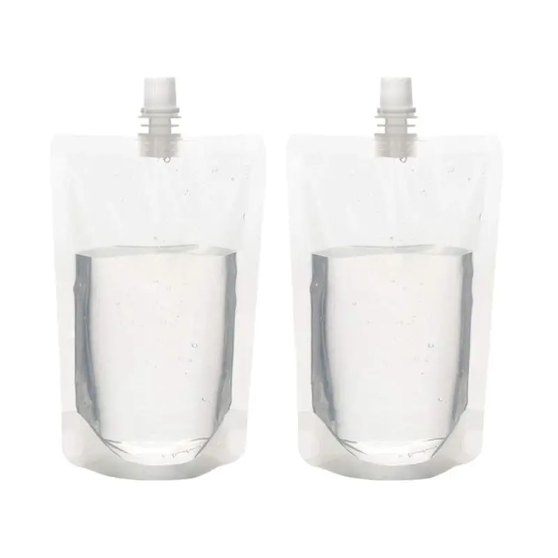 ABJS 50PCS Saco de Embalagem para Líquidos de 200Ml à Prova de Vazamentos com Bico para Armazenamento de Bebidas, Suco, Leite e Café