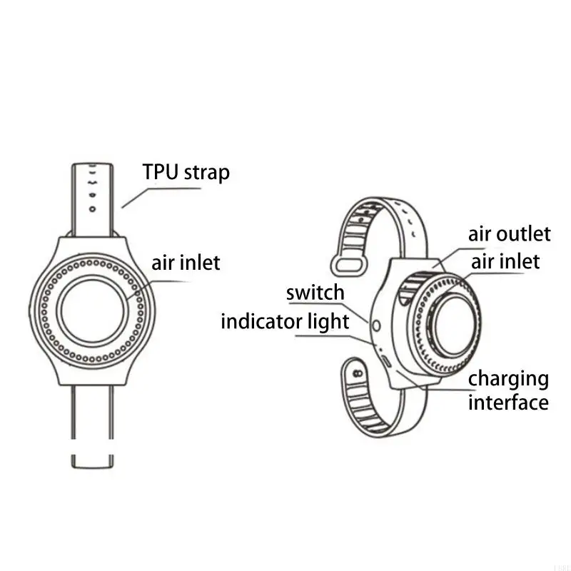 L8RE Mini Carring Fan Watch Đồng hồ