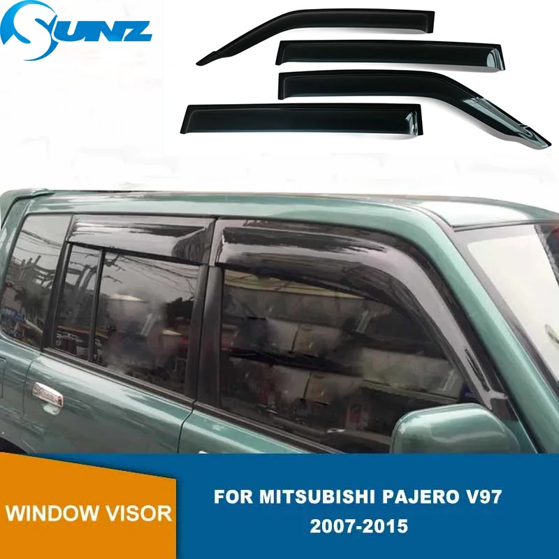

Window Visor For Mitsubishi Pajero Montero V97 2007 2008 2009 2010 2011 2012 2013 2014 2015 Weathershield Sun Rain Guards SUNZ