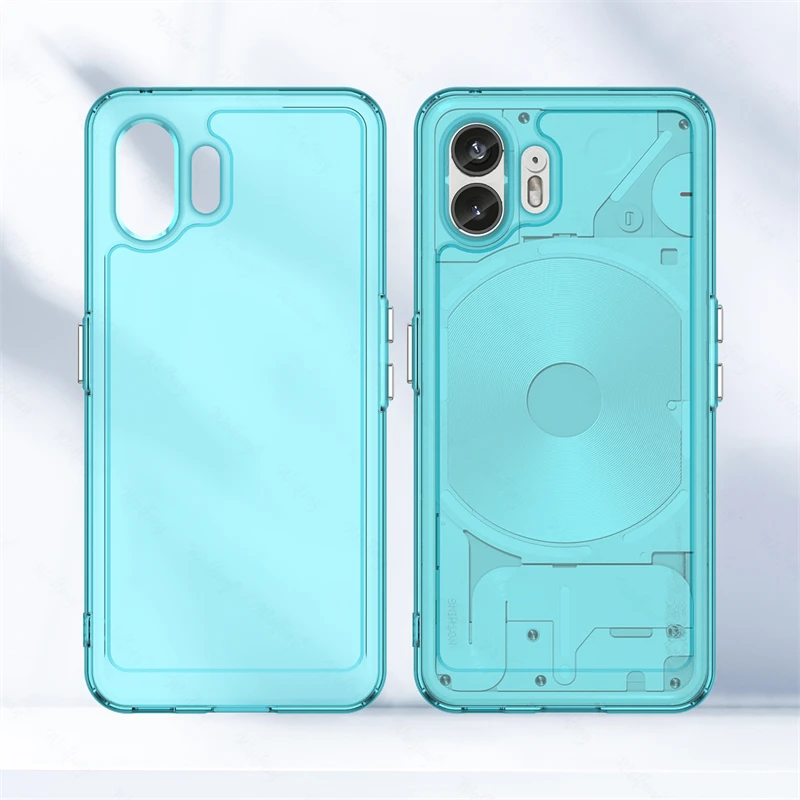 For Nothing Phone 2 Case Transparent TPU Capa For Nothing Phone2 Case Luxury Silicone Bumper Protector Nothing Phone 2 Cover