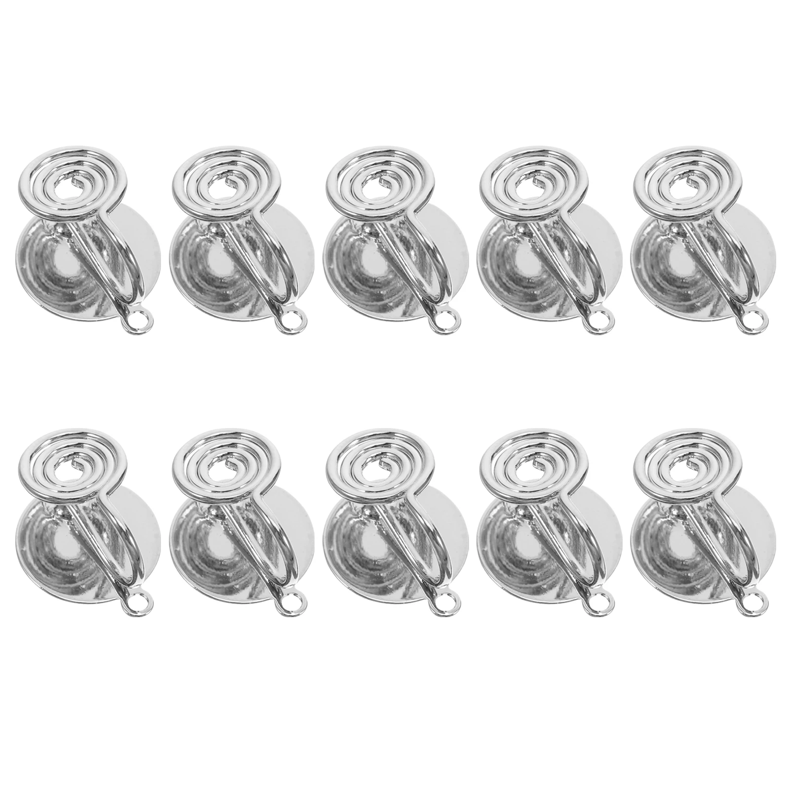 

10pcs Invisible Ear Clip Converter Kit Soft Skin-Friendly Earring Converters to Clip On Secure Fit Non-Pierced for Weddings