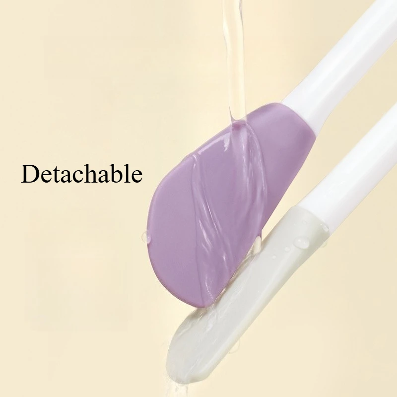 2-in-1 Gesichtsreinigung Silikonbürste Gesichtspflege Zubehör Maskenapplikator Poren Mitesser Reinigung Gesichtswaschbürsten