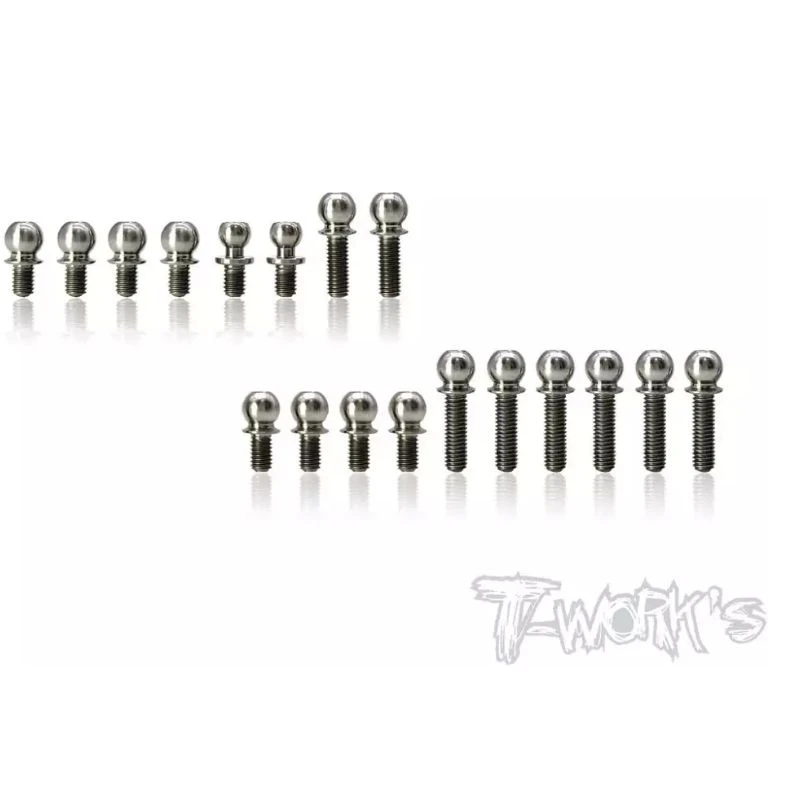 

Original T works TP-130 64 Titanium Ball End set ( For Xray T4'21 )Professional Rc part