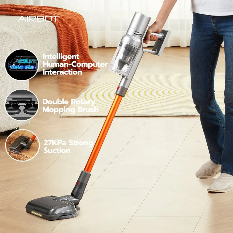 Rechargeable Mopping Machine Cleaning Mop Machine Spin Mop Head Strong Suction 33000Pa