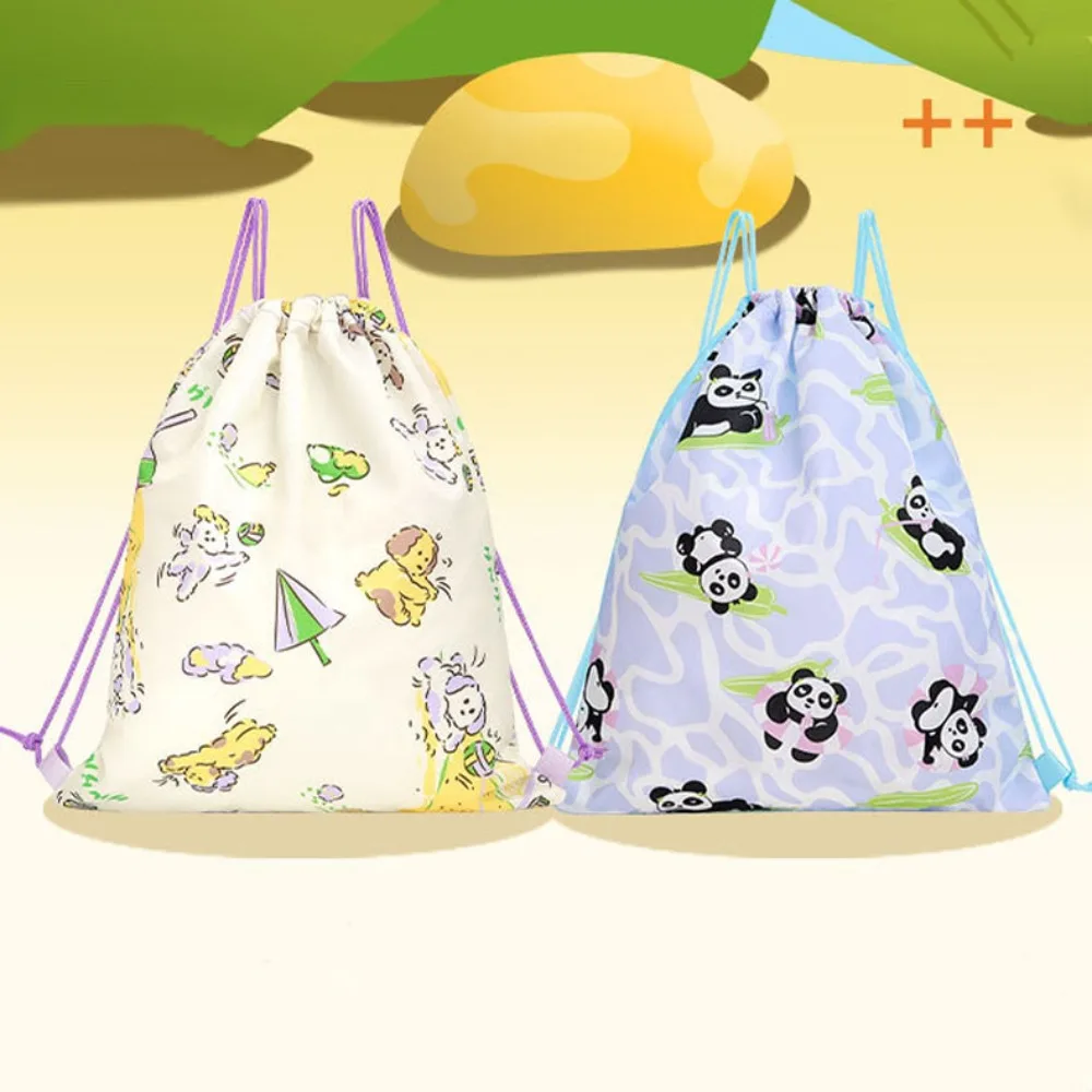 Waterproof Children's Swimming Bag Dry Wet Separation Beam Mouth Beach Bag Drawstring Shoe Compartment Swimm Storage Bag