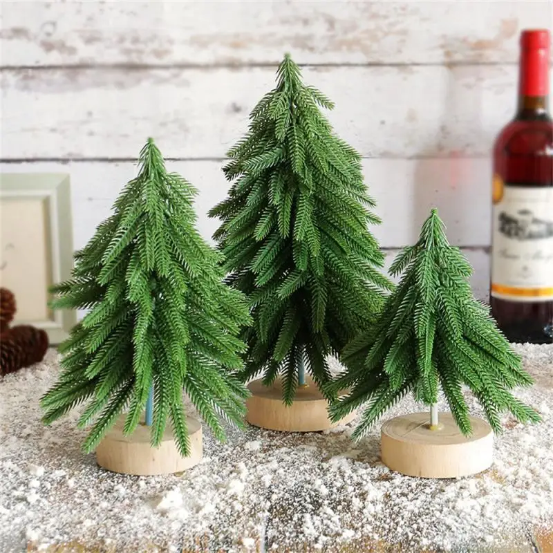 Artificial Log Bottom Christmas Cedar Tree Fir Pine Tree For Home New Year Christmas Trees Christmas Decor Noel Navidad