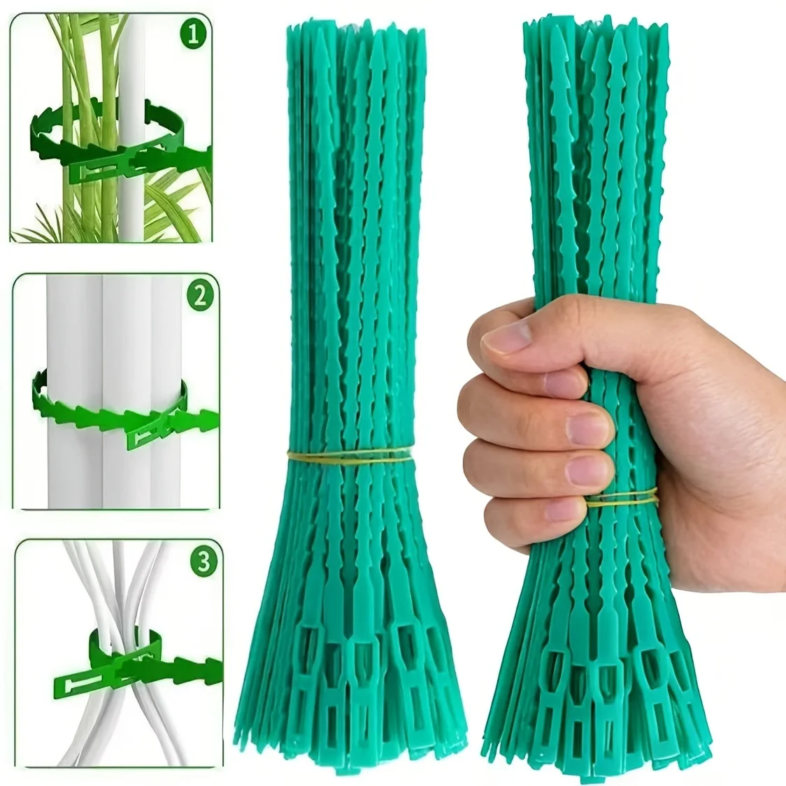 20/60PCS Reusable Plastic Wire Ties Bundle Strap Fastener Durable Binding Line for Cable Management