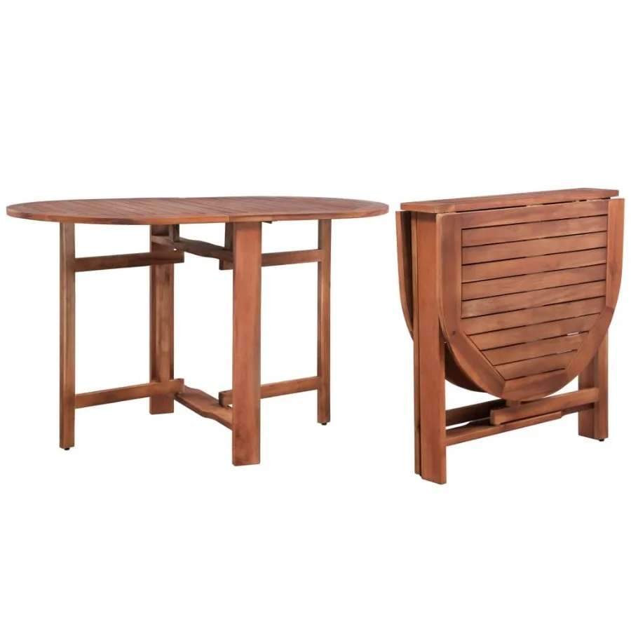

Patio Table 47.2x27.6x29.1 Solid Acacia Wood
