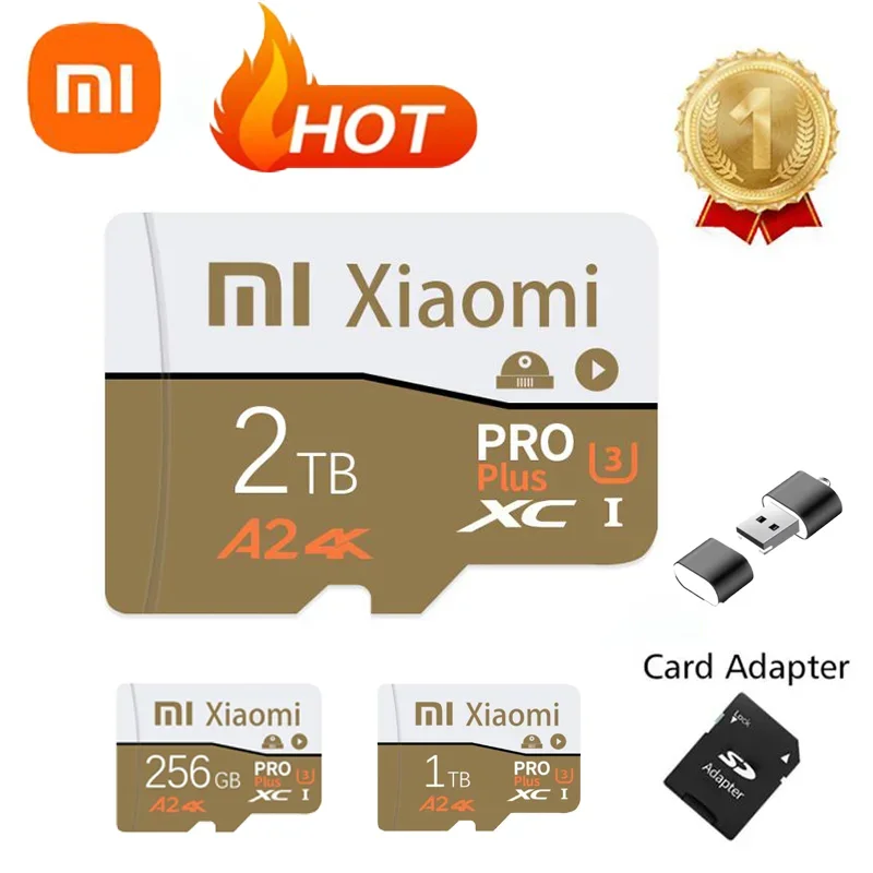 Xiaomi Micro SD Card 2TB Waterproof Smart A2 Class10 Flash High Speed SD TF Memory Card 1TB Cartao De Memoria for Mobile Phones