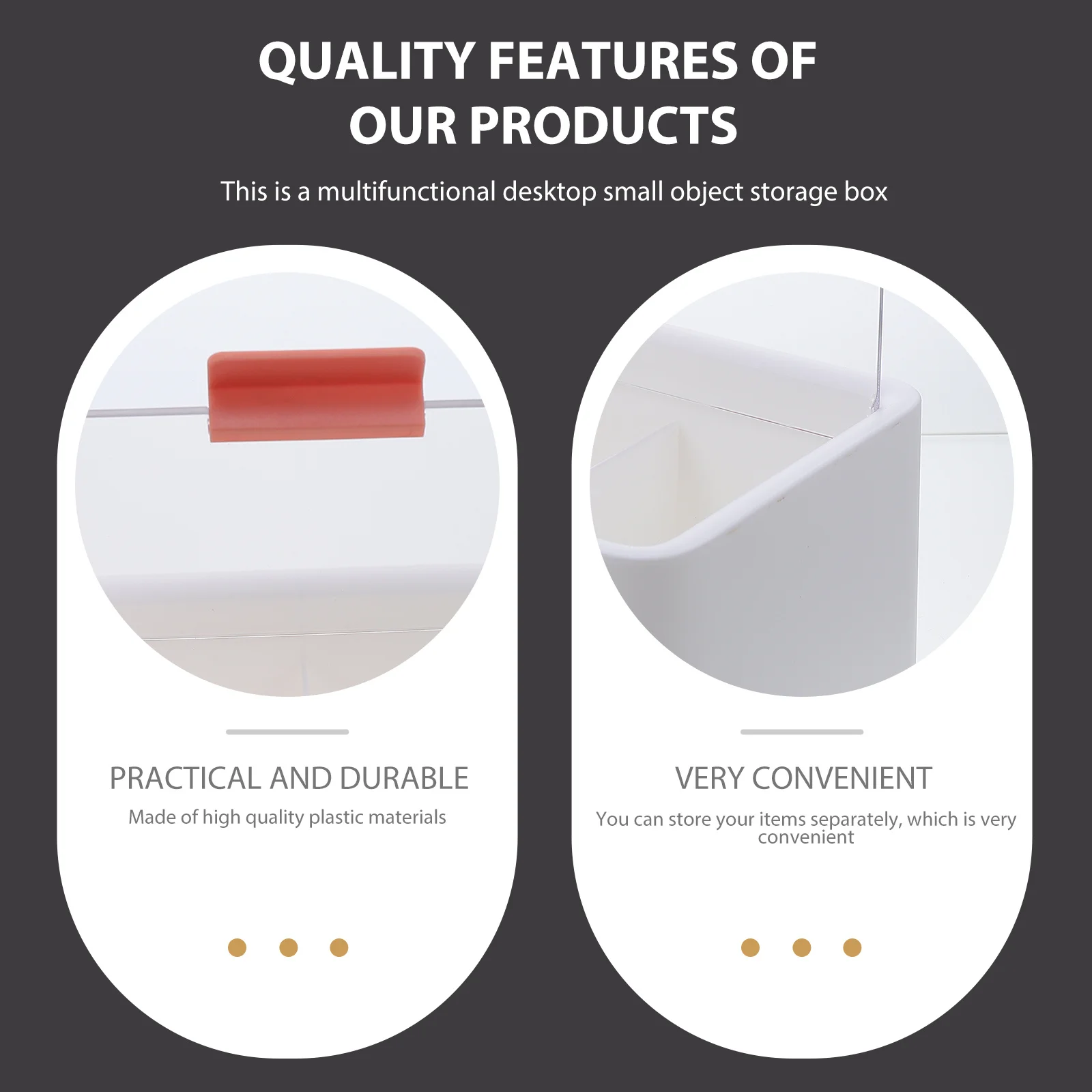 

1Pcs Multi-Functional Desktop Storage Box Simple Makeup Organizer Cotton Pads Swab Holder High-Quality Plastic