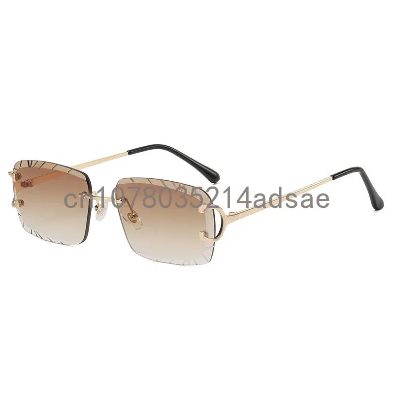 Sunglasses Rimless Cut-edge Hip Hop Style Unisex Trendy Comfortable Non-prescription