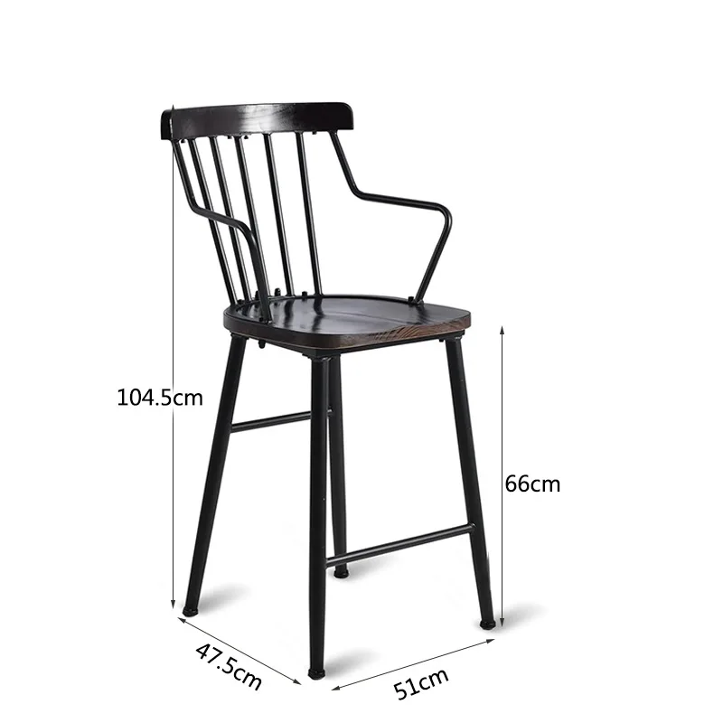 

Retro wrought iron cafe household light luxury table and chair three-piece set B & B leisure armchair