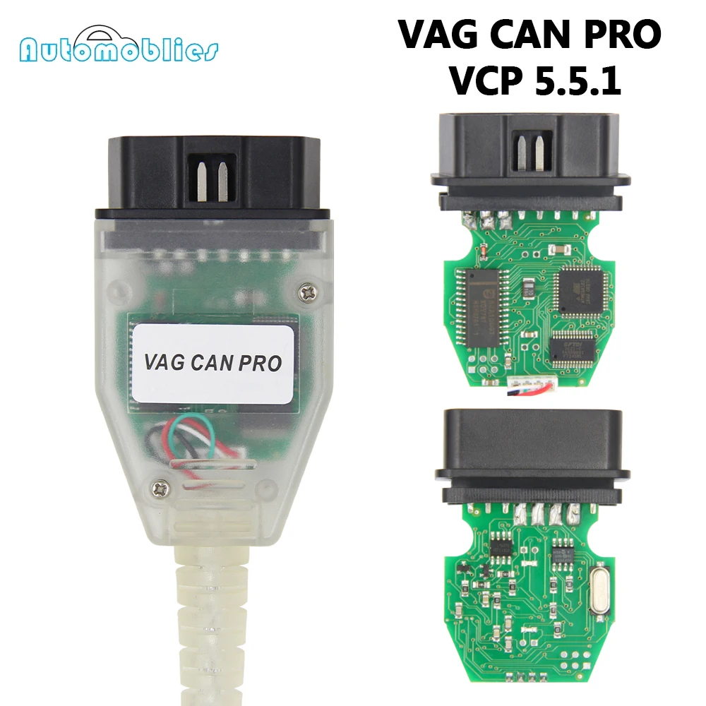 

VAG CAN PRO VCP 5.5.1 Interface Can Bus VAG K-line OBD 2 OBD2 Auto Car Diagnostic Tool OBDII Cable For VW For AUDI