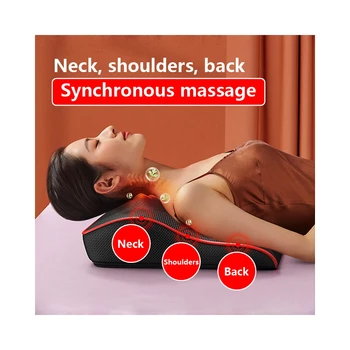 Car home massage pillow neck lumbar support electric hot compress multi-function whole body shoulder cervical spine massager