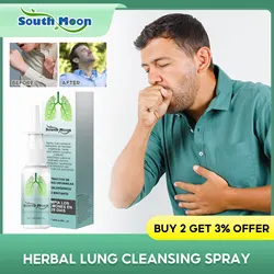 Herbal Lung Cleansing Spray Promote Better Breathing Relieve Nasal Congestion Cough Relief Throat Itchy Purify Lungs Detox Spray