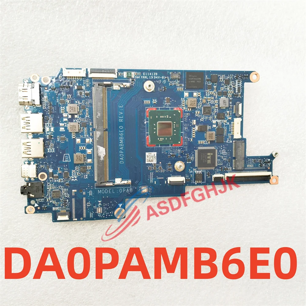 DA0PABMB6E0 For HP 14-DQ 14S-DQ Laptop Motherboard With Celeron N4000 N5000  CPU TEST OK