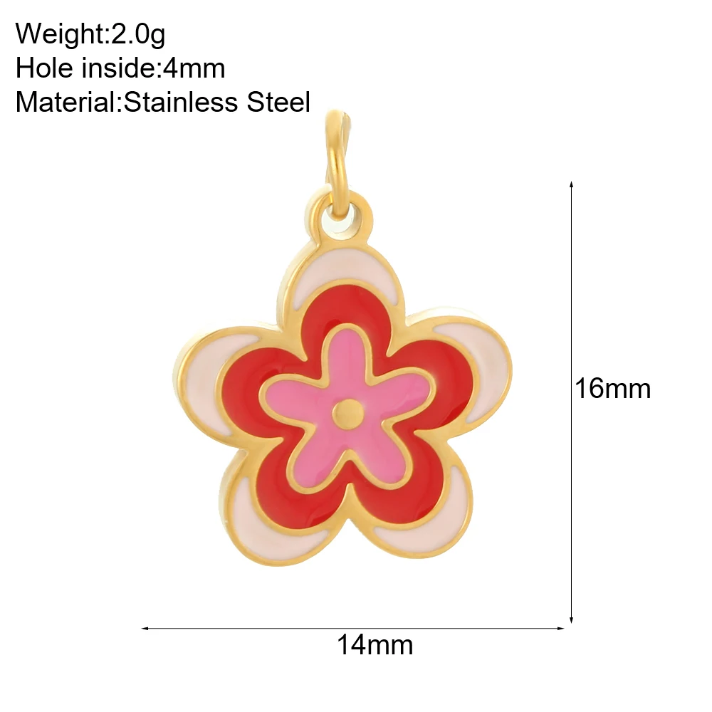 5 قطع الحد الأدنى العصرية عنصر النبات قلادة الفولاذ المقاوم للصدأ عقد دي اي واي المفاتيح لطيف الأزياء الذهبي سحر المجوهرات بالجملة