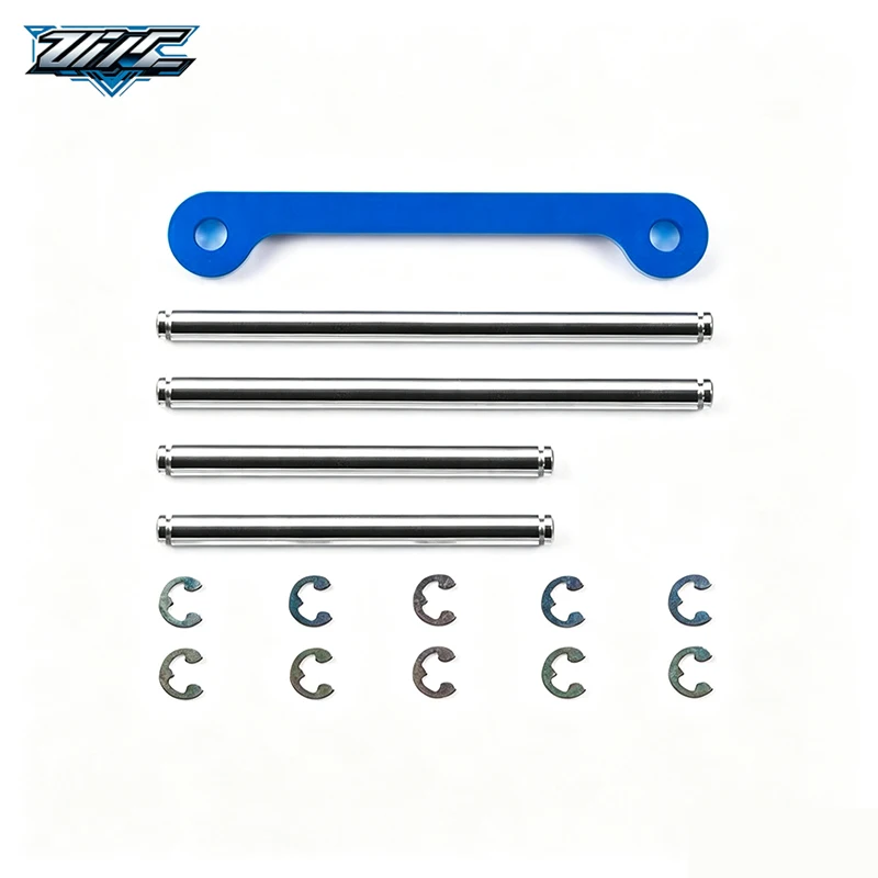 Aluminum Alloy Support Bridge & Stainless‑Steel A‑arm Shaft Parts For Tamiya GF01 WR02 WR GF G6 54695 RC Car Upgrade Parts