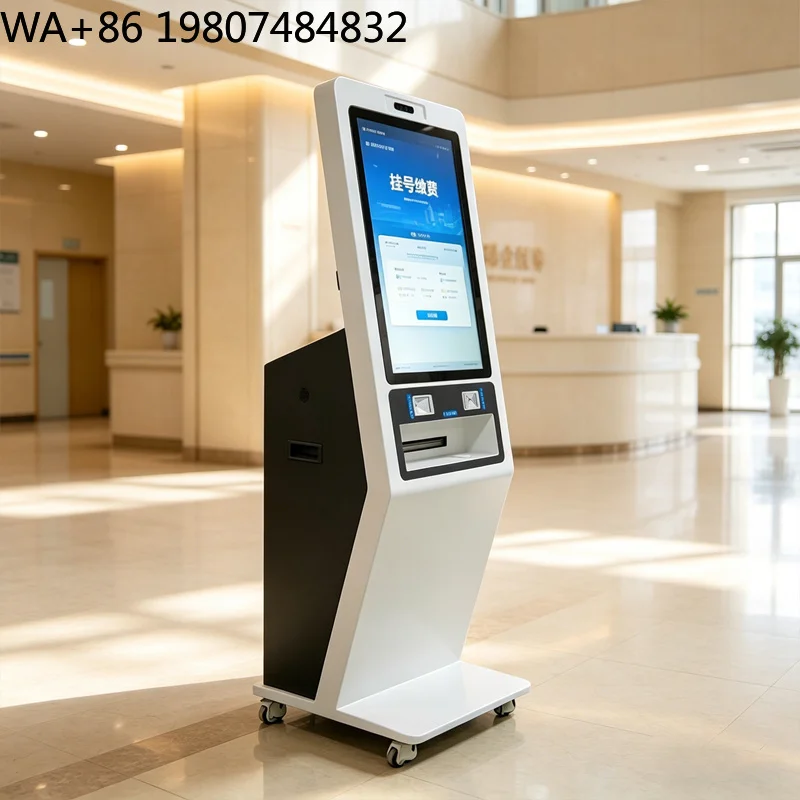 23.8 Inch FHD PCAP Touch Screen Self Checkout Kiosk All-in-One Terminal With RFID Reader Thermal Printer For Retail