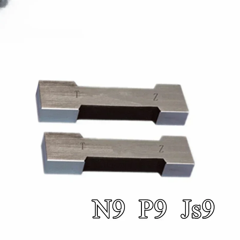 

JS9 N9 P9 H9 Key way gauge 3mm - 100mm groove plug gauge go nogo measuring tool precision slot width gauge for test width